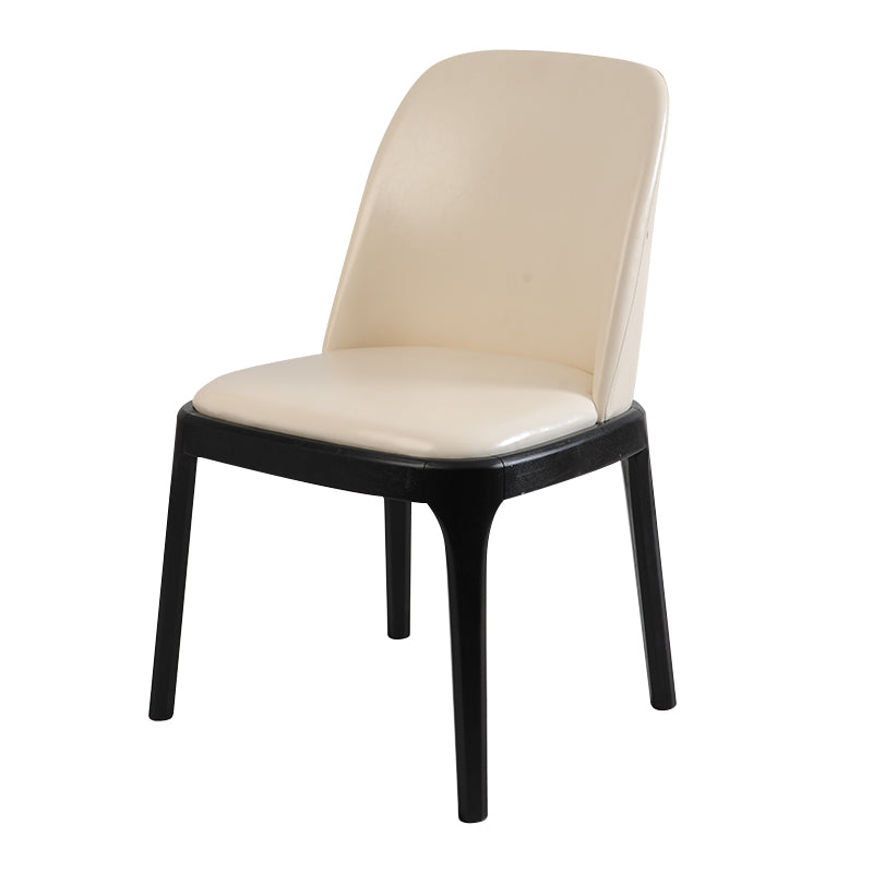 Elegant Rubber Wood Chair with Luxurious Faux Leather Upholstery qc-004-GY