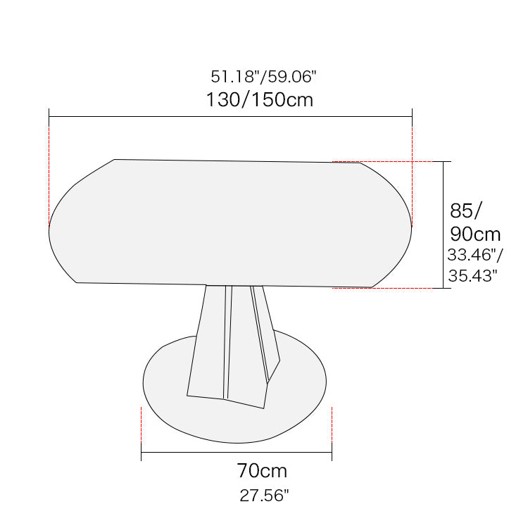 Modern Metal Dining Table Round Marble Top & Carbon Steel Pedestal for 6-8 Seater qc-wy-1038-ty