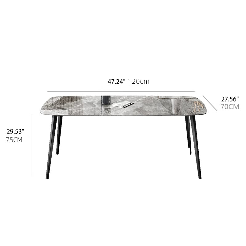 Modern Dining Table Marble Top Rectangle Perfect Design for Diningroom qc-wy-808-ty