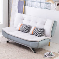 Sleek Modern Sofa in Off-White, Light Brown, Yellow, Orange, Gray, Mint Green with Techno Fabric & Cotton Upholstery qm-10