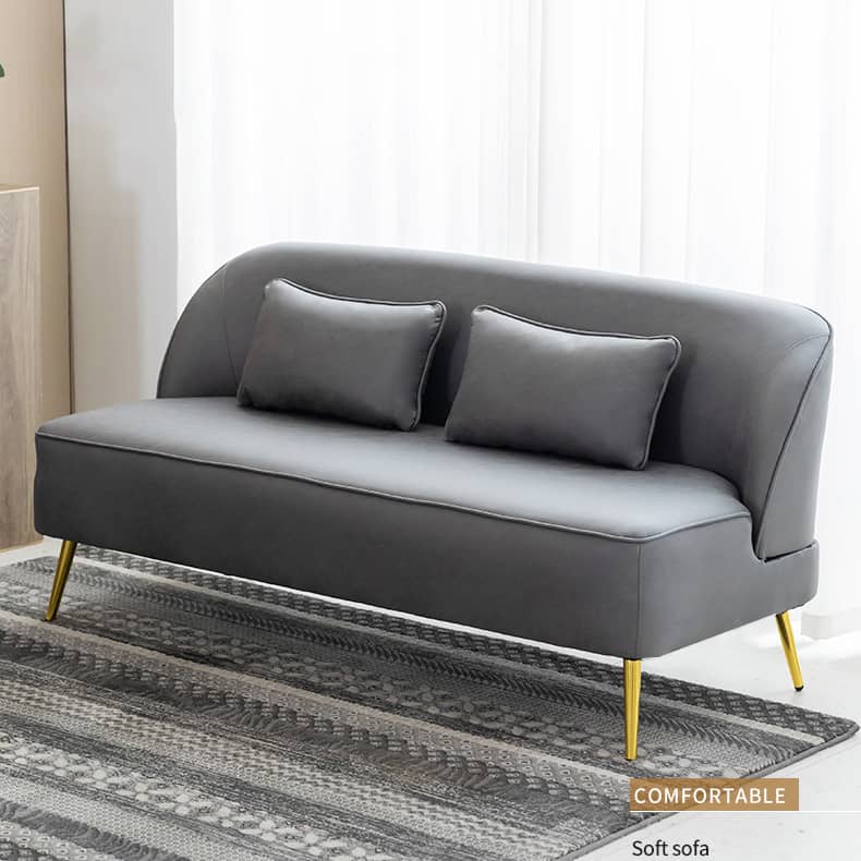 Modern Multi-Color Sofa: Gray, Yellow, Off-White, Dark Green, Orange - Premium Techno Fabric & Cotton, Wood Frame qm-13