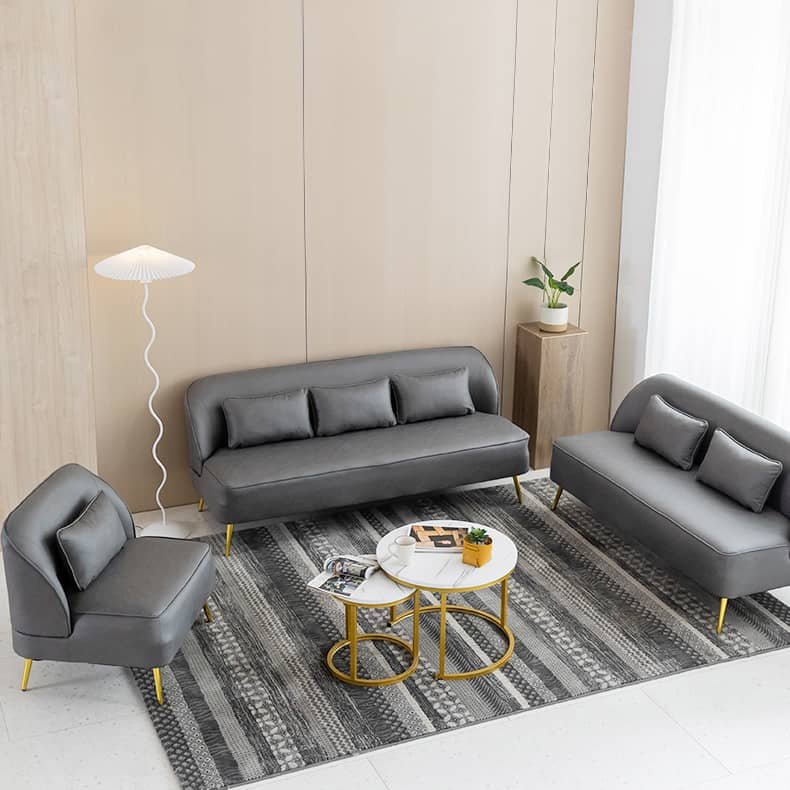 Modern Multi-Color Sofa: Gray, Yellow, Off-White, Dark Green, Orange - Premium Techno Fabric & Cotton, Wood Frame qm-13