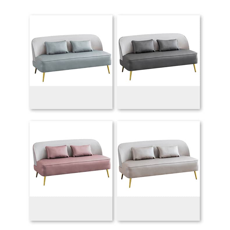 Modern Multi-Color Sofa: Gray, Yellow, Off-White, Dark Green, Orange - Premium Techno Fabric & Cotton, Wood Frame qm-13