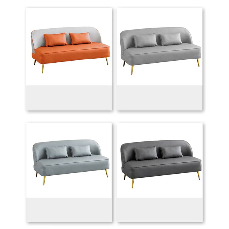 Modern Multi-Color Sofa: Gray, Yellow, Off-White, Dark Green, Orange - Premium Techno Fabric & Cotton, Wood Frame qm-13