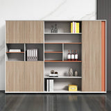 Stylish White Particle Board Wardrobe with Natural Wood Accents - Perfect for Modern Living Spaces qs-156