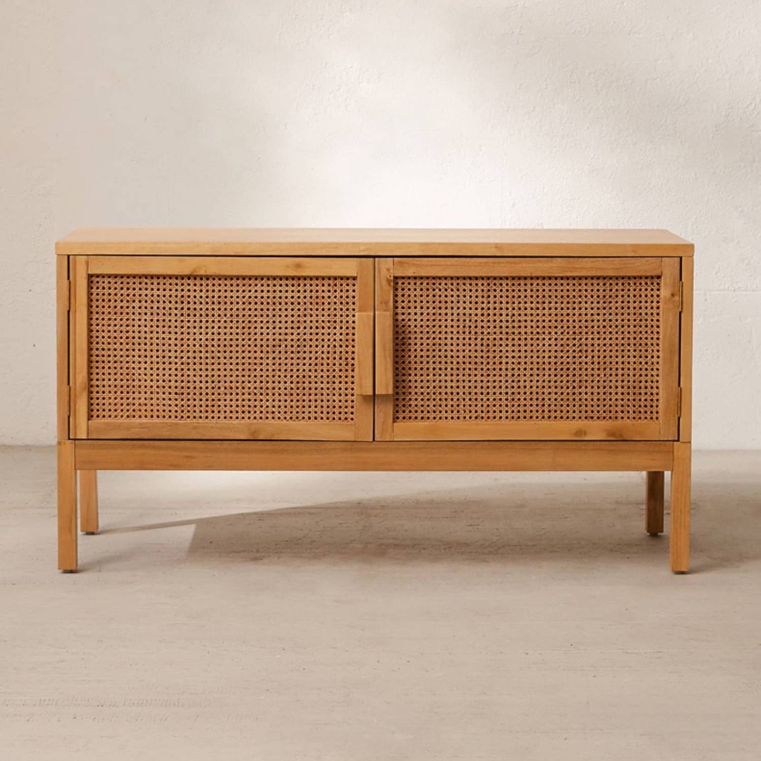 Natural Ash Wood Rattan Cabinet - Elegant Home Storage Solution tzm-533