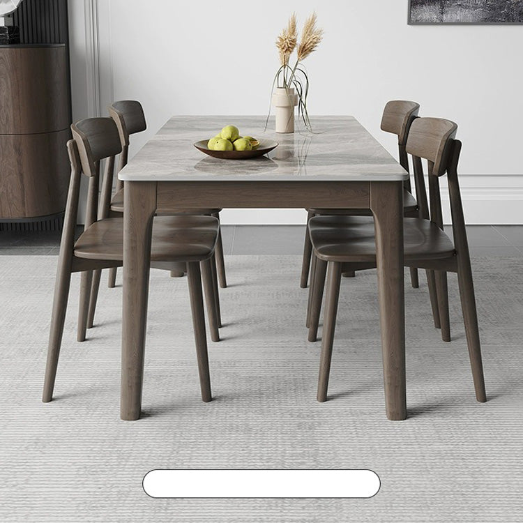 Modern Rubber Wood Dining Chair with Synthetic Leather for Dining Room  ybn-971