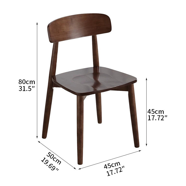 Modern Rubber Wood Dining Chair with Synthetic Leather for Dining Room  ybn-971