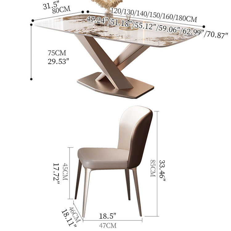 Luxurious Synthetic Leather Dining Chair with Carbon Steel Base & Foam Filling for Diningroom ybn-974