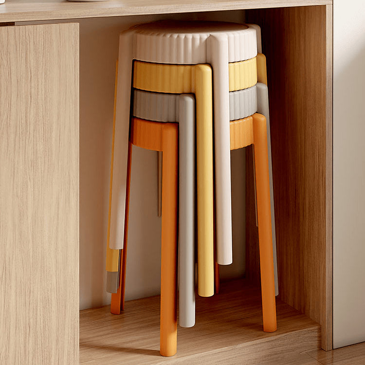 Vibrant Multi-Color Stool Collection: Off White, Black, Gray, Khaki, Dark Brown, Light Yellow, Orange, Green ym-623