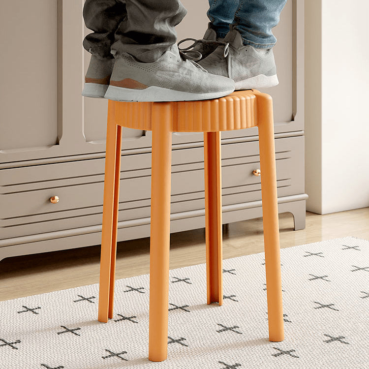 Vibrant Multi-Color Stool Collection: Off White, Black, Gray, Khaki, Dark Brown, Light Yellow, Orange, Green ym-623