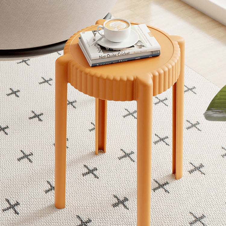 Vibrant Multi-Color Stool Collection: Off White, Black, Gray, Khaki, Dark Brown, Light Yellow, Orange, Green ym-623