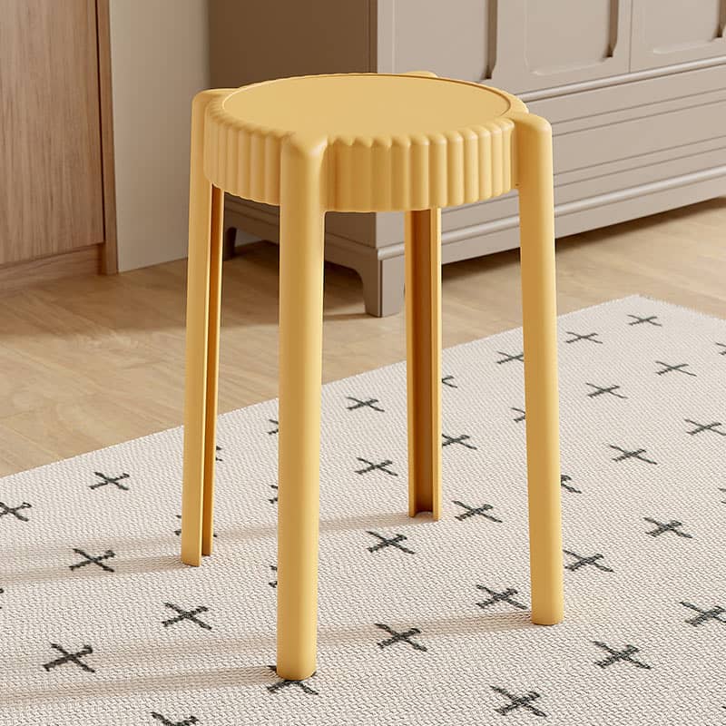 Vibrant Multi-Color Stool Collection: Off White, Black, Gray, Khaki, Dark Brown, Light Yellow, Orange, Green ym-623