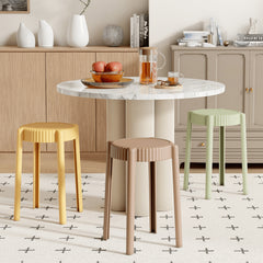 Vibrant Multi-Color Stool Collection: Off White, Black, Gray, Khaki, Dark Brown, Light Yellow, Orange, Green ym-623