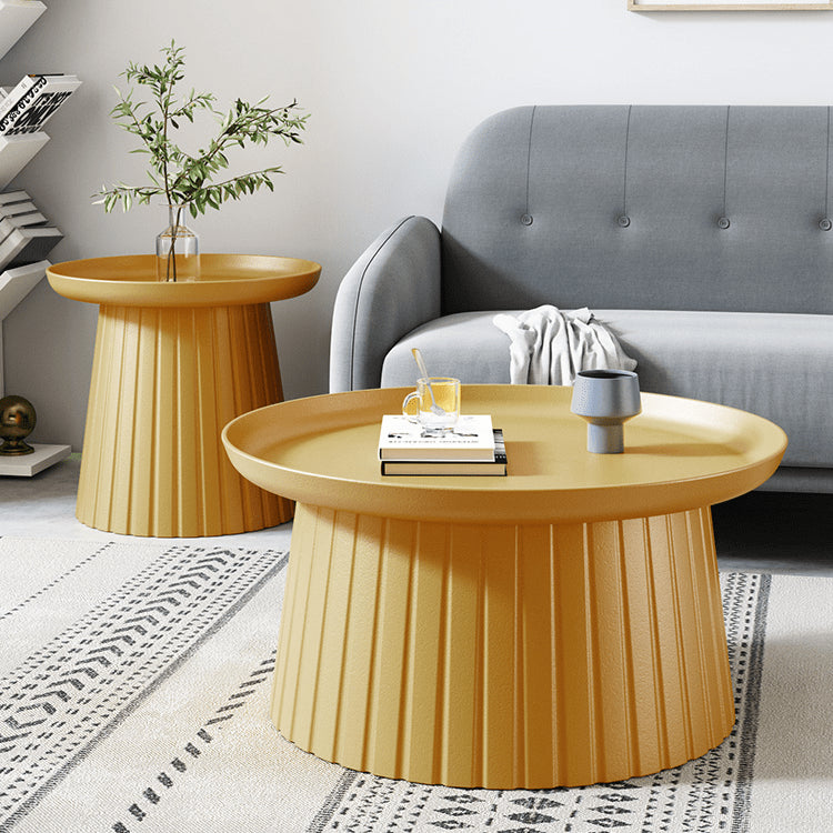 Chic Multi-Color round Coffee Table – durable and easy-clean plastic mordern style ym-627