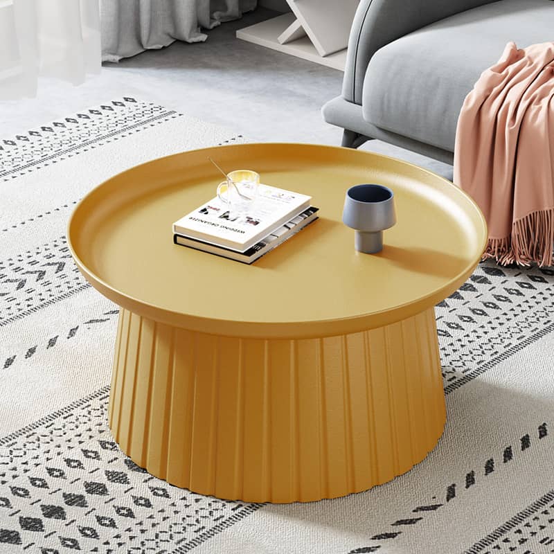 Chic Multi-Color round Coffee Table – durable and easy-clean plastic mordern style ym-627