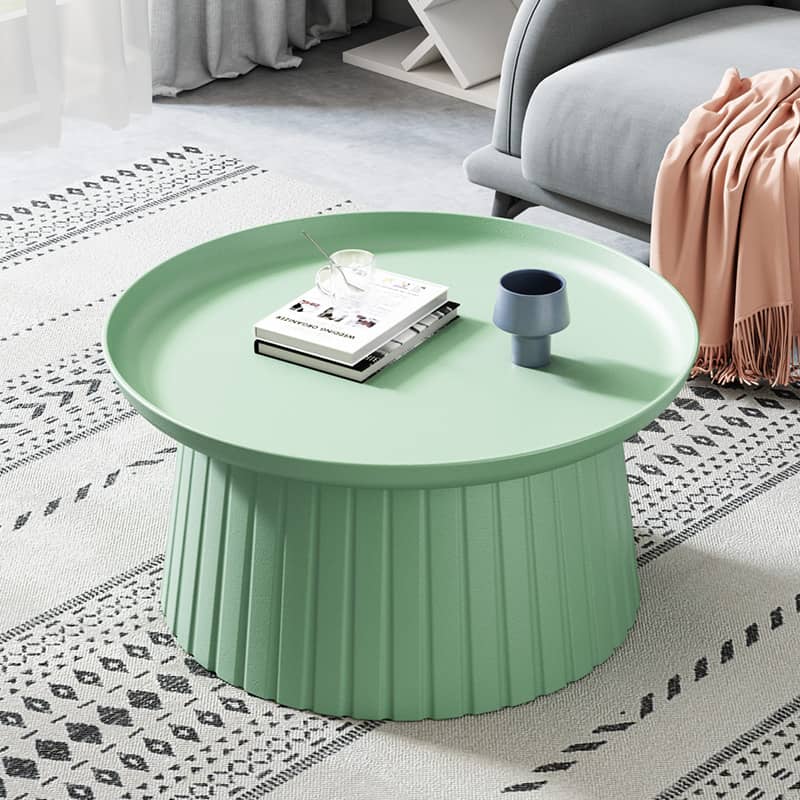 Chic Multi-Color round Coffee Table – durable and easy-clean plastic mordern style ym-627