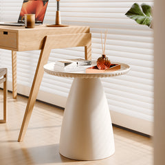 Elegant Transparent End Table - Modern Design in Gray, Brown, Pink, Off White - Durable PET Material ym-628