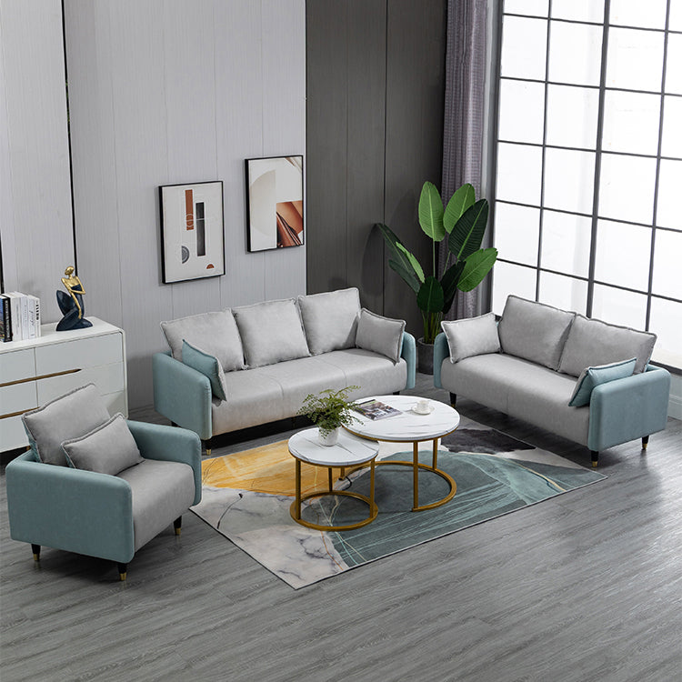 Contemporary Multi-Color Sofa Set with Cotton Filling & Wooden Base for LIvingroom yr-120