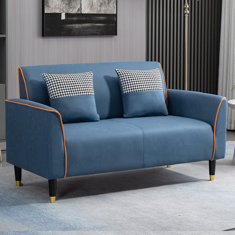 Stylish Multi-Color Techno Fabric Sofa: Modern Mint Green, Orange, Blue, Yellow, and Gray Options yr-124