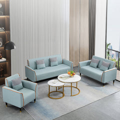 Stylish Multi-Color Techno Fabric Sofa: Modern Mint Green, Orange, Blue, Yellow, and Gray Options yr-124