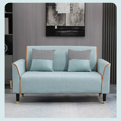 Stylish Multi-Color Techno Fabric Sofa: Modern Mint Green, Orange, Blue, Yellow, and Gray Options yr-124