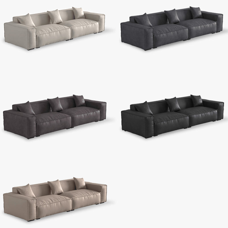 Modern Pine Techno Fabric Sofa in Sleek Black and White Design yw-166