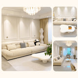 Modern White & Dark Gray Sofa with Scratch-Resistant Fabric - Durable Particle Board Frame yw-168