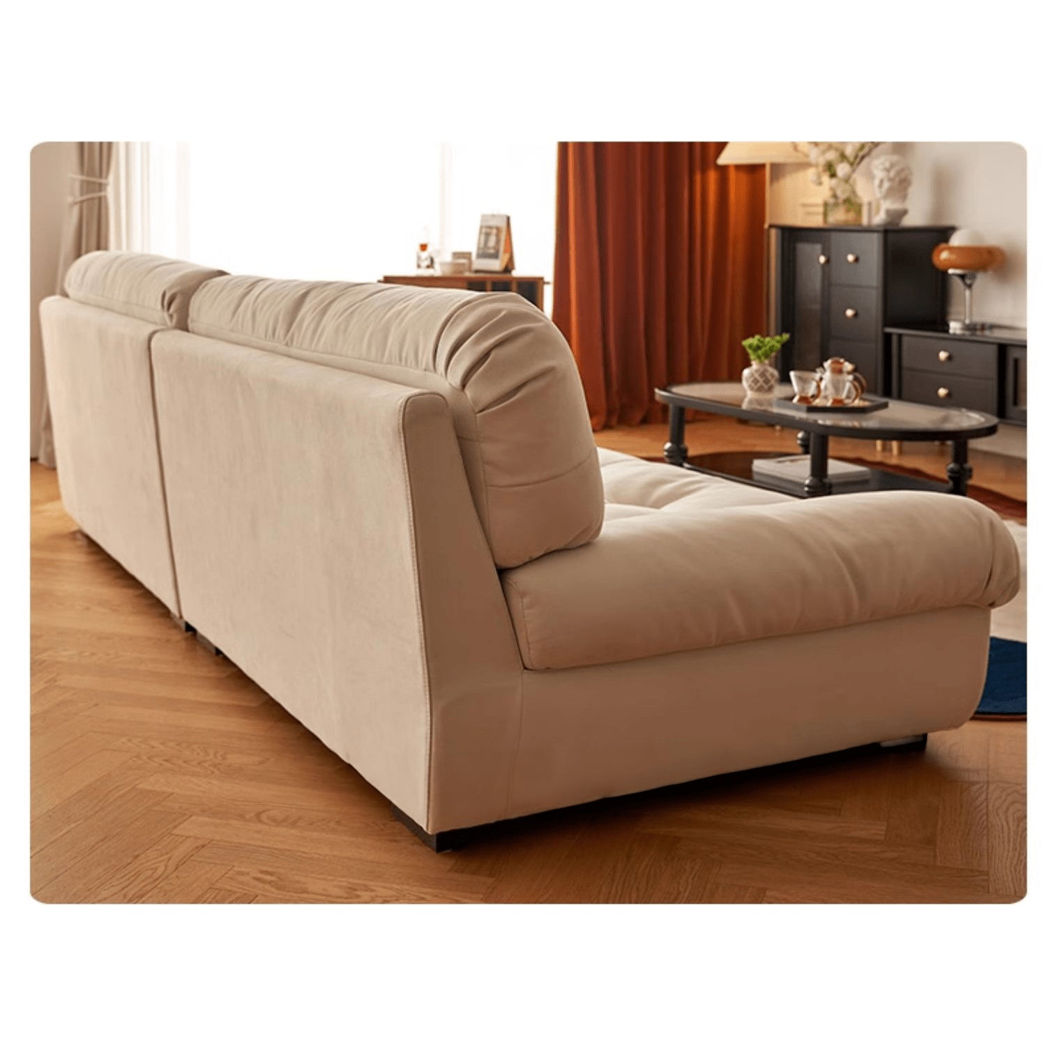 Modern White & Dark Gray Sofa with Scratch-Resistant Fabric - Durable Particle Board Frame yw-168