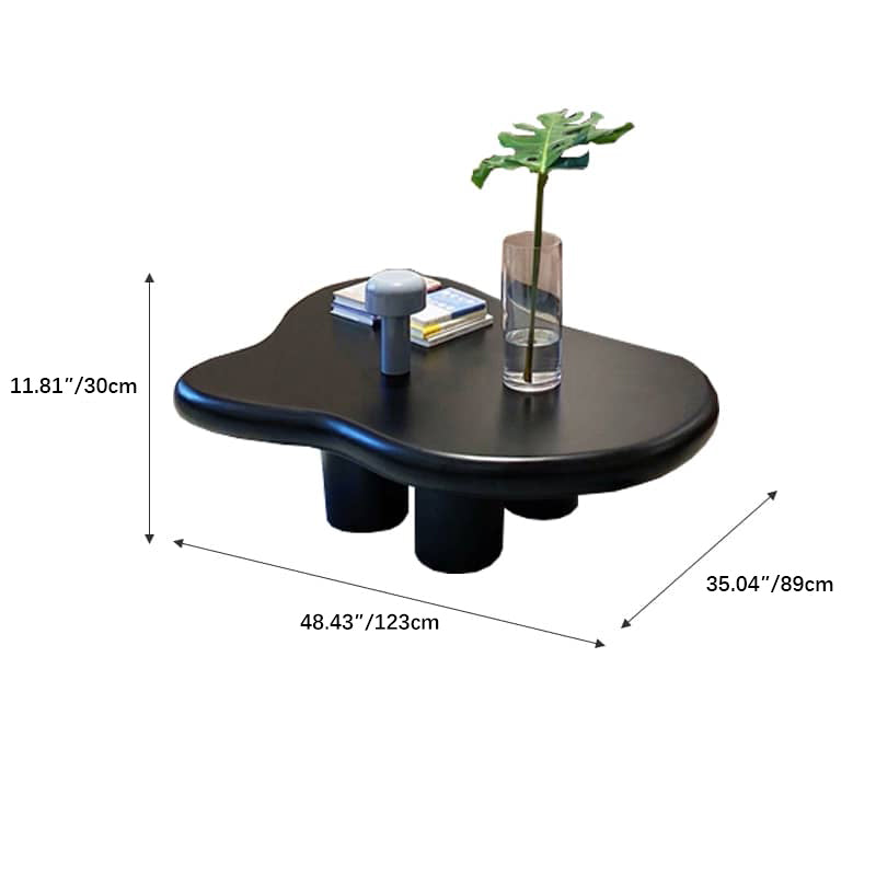 Creamy Abstract Coffee Table - Lovely & Durable Design for LIvingroom yw-178