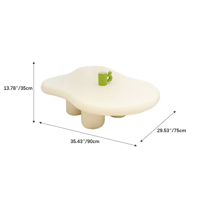 Creamy Abstract Coffee Table - Lovely & Durable Design for LIvingroom yw-178