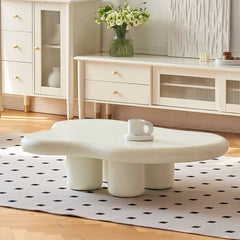 Creamy Abstract Coffee Table - Lovely & Durable Design for LIvingroom yw-178