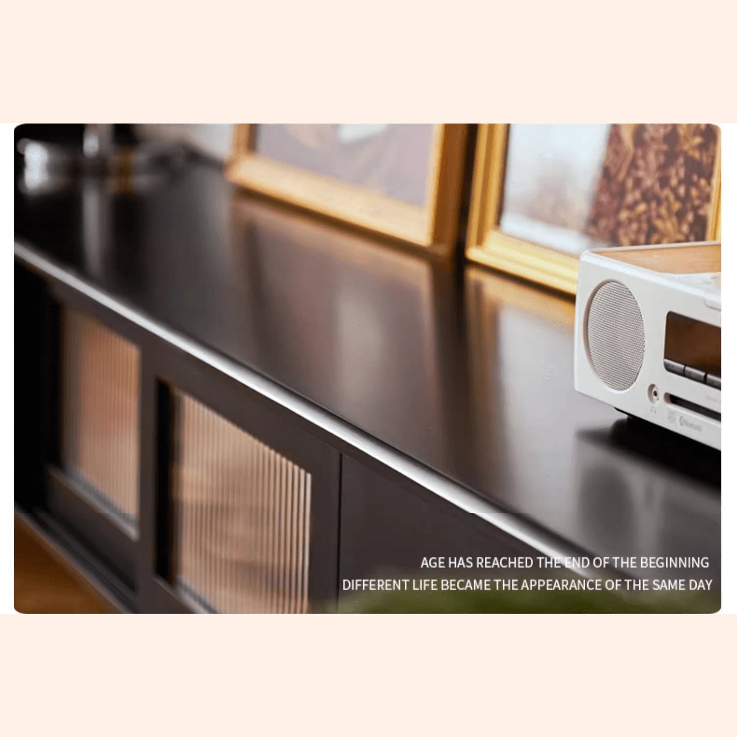 Sleek Black TV Cabinet - Modern Oak & Glass Design for Stylish Living Rooms yw-182