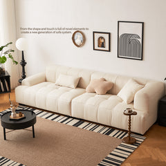 Luxurious White Flannel Sofa - Ultimate Comfort & Elegant Design yw-192