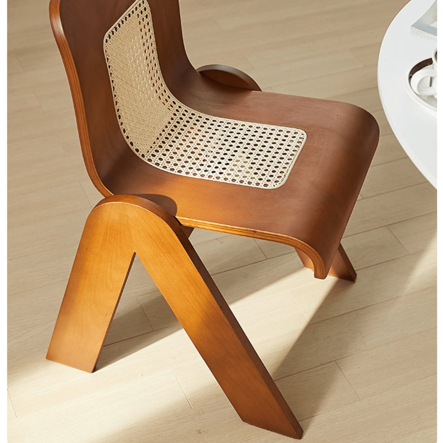 Modern Beech Wood Dining Chair with Rattan - Stylish Design for Your Diningroom Decor yw-197