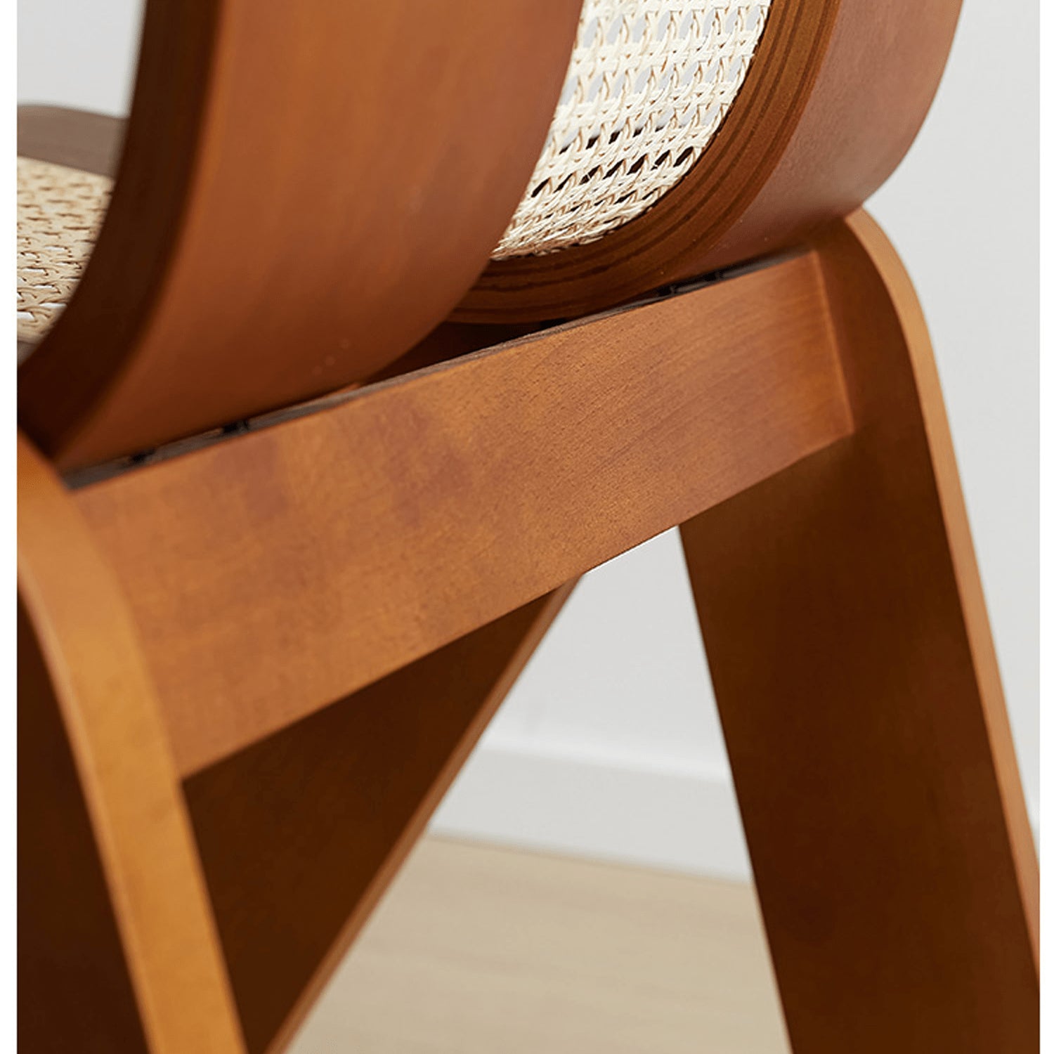 Modern Beech Wood Dining Chair with Rattan - Stylish Design for Your Diningroom Decor yw-197