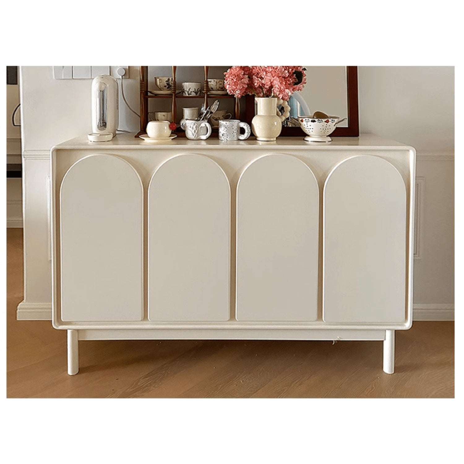 Stylish Off-White Particle Board Cabinet for Modern Home Storage yw-199