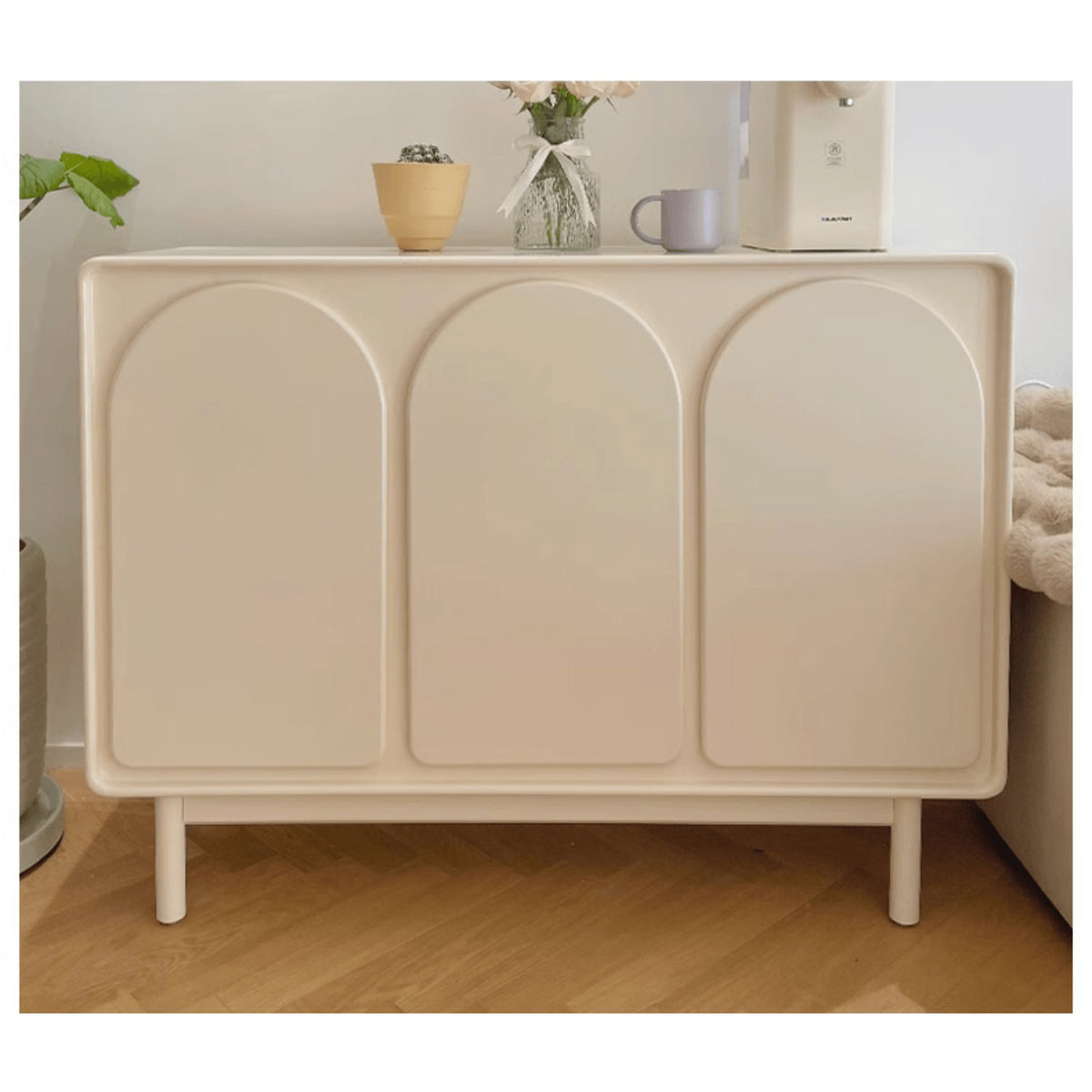 Stylish Off-White Particle Board Cabinet for Modern Home Storage yw-199