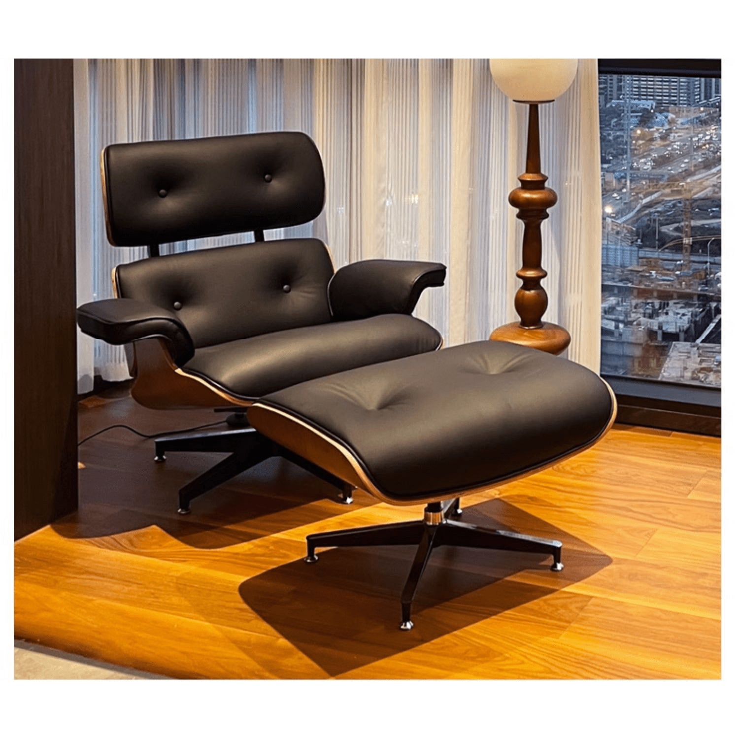 Luxurious Black PU Leather Office Chair – Ergonomic and Stylish Seating yw-203