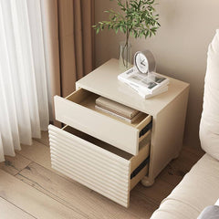 Stylish White Nightstand - Durable Density Board Wood Nightstand yw-207