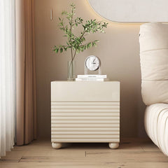 Stylish White Nightstand - Durable Density Board Wood Nightstand yw-207