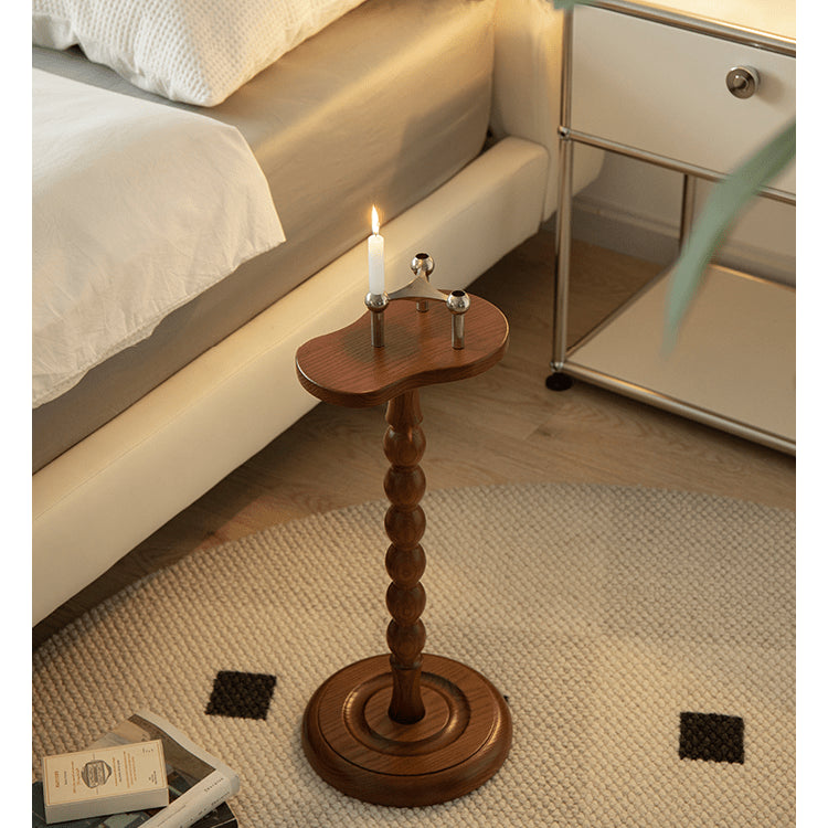 Stylish and Affordable Modern End Table with Brown and Black Beech Wood – Elegant Design for Living Room yw-213