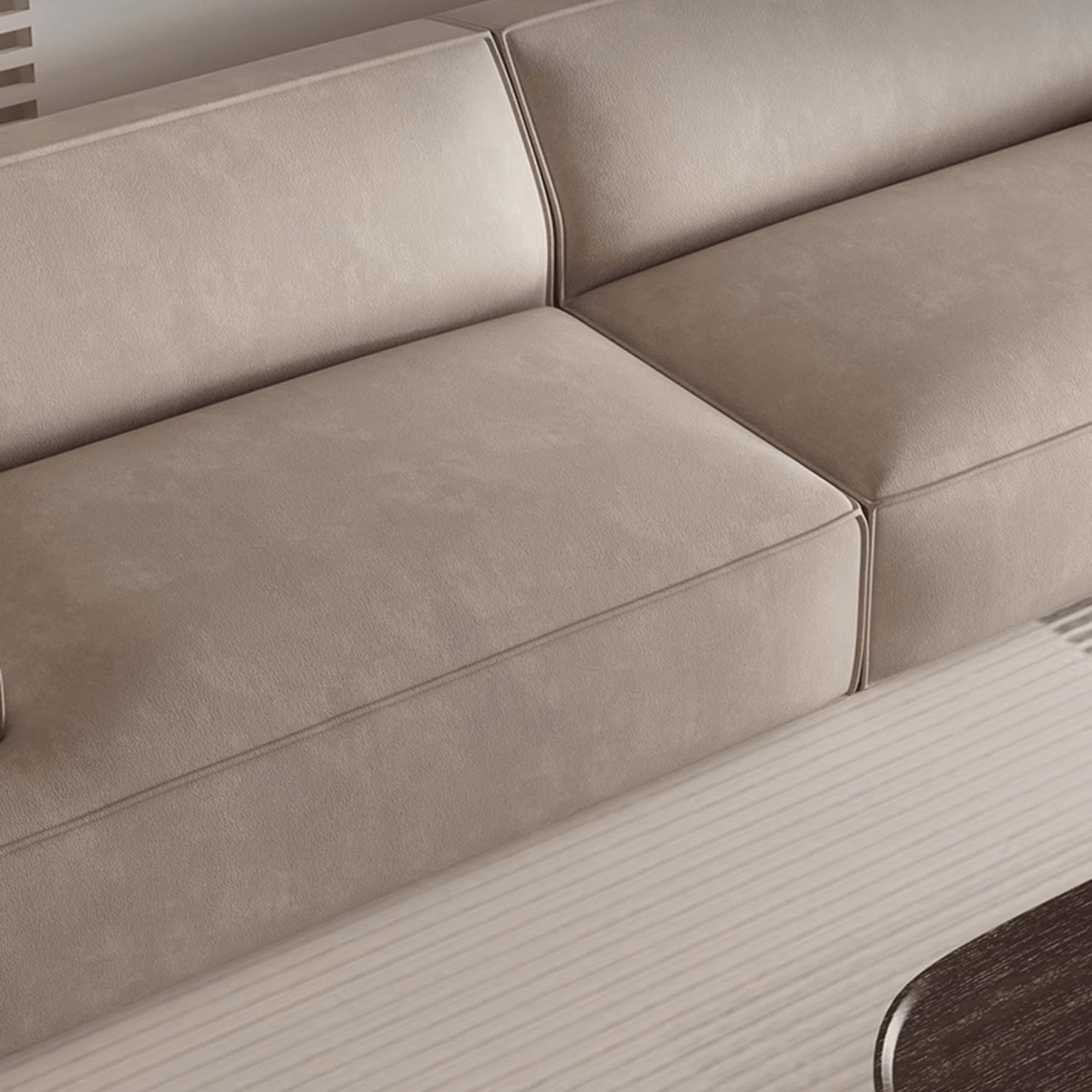 Stylish Light Gray Sofa with Durable Scratch-Resistant Fabric yw-223