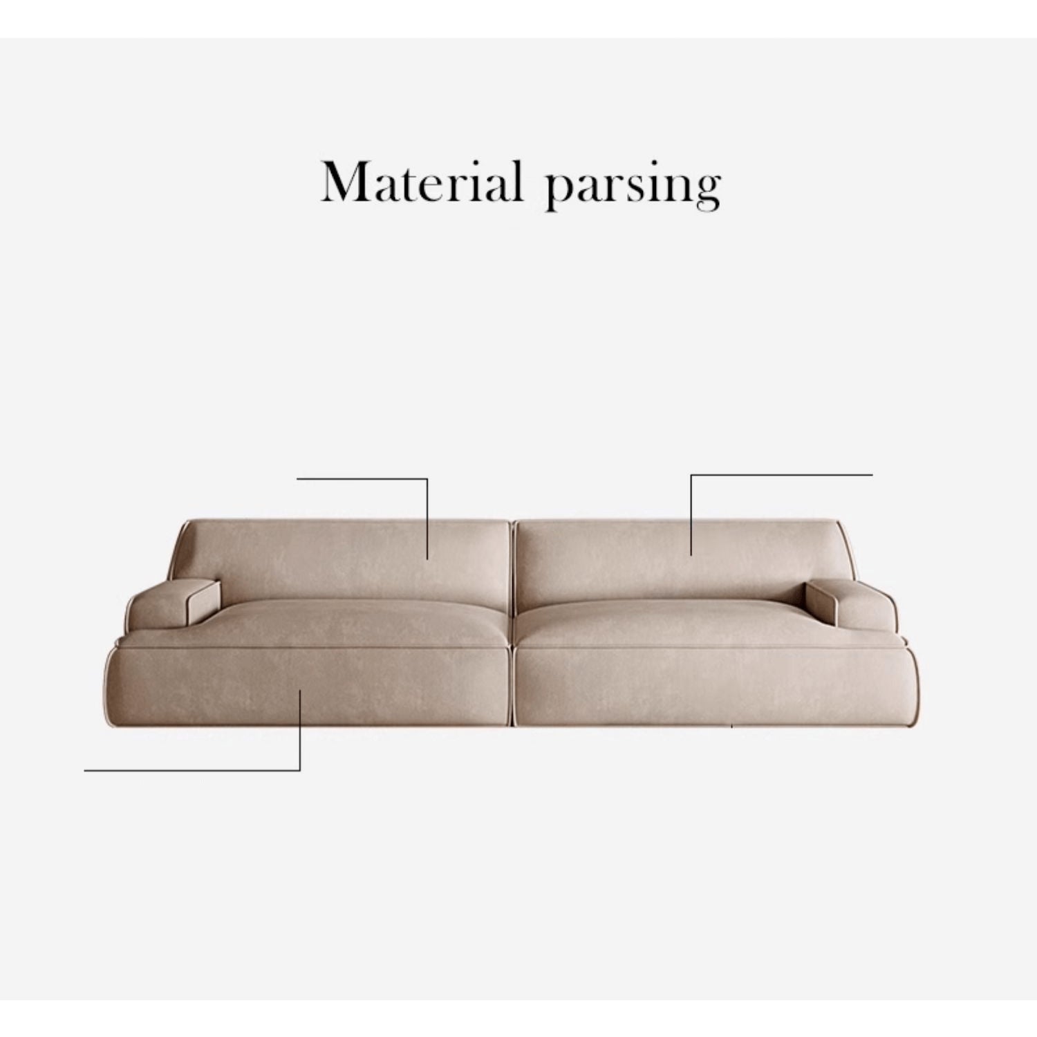 Stylish Light Gray Sofa with Durable Scratch-Resistant Fabric yw-223