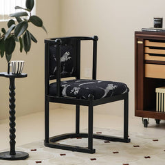 Stylish Black Flannel Chair with Ash Wood Frame: Perfect for Modern Interiors yw-224