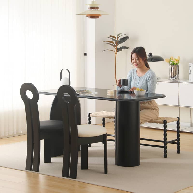 Stylish Wooden Dining Chair with Soft Lambswool Cushion - Modern Design for Diningroom yw-229