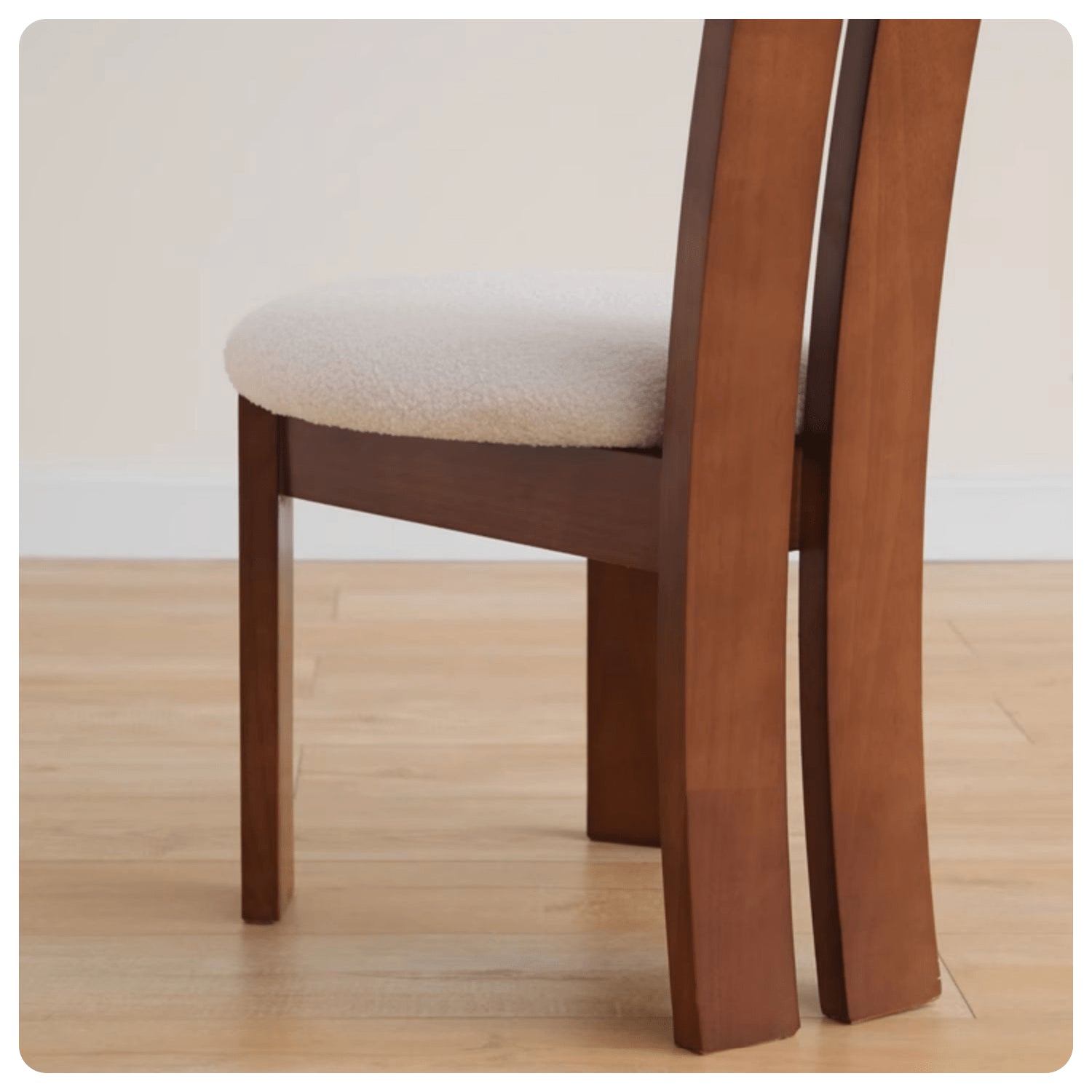 Stylish Wooden Dining Chair with Soft Lambswool Cushion - Modern Design for Diningroom yw-229